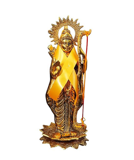 Lord Rama Golden Metal Statue
