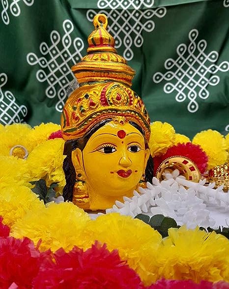 Varalakshmi Metal Face Mask Medium