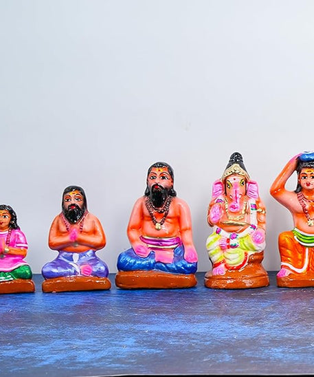 Ayyappan Golu Dolls Set Handmade Clay For Navrathri