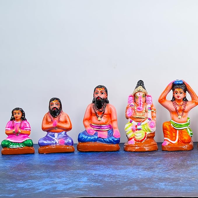 Ayyappan Golu Dolls Set Handmade Clay For Navrathri