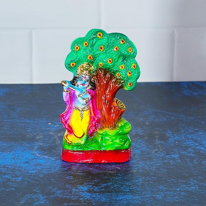 Krishna Under Tree Golu Dolls for Navratri - Handmade