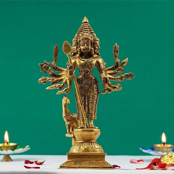 Brass Murugan Statue
