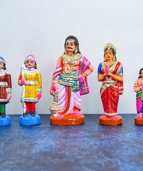 Bhaktha Prahaladha Set Handmade Clay Golu Dolls