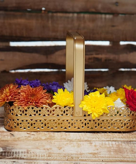 Pooja Flowers Basket - Rectangle
