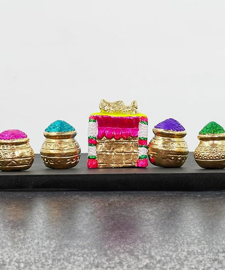 Kubera with Navanidhi Golu Dolls Set