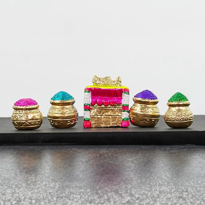 Kubera with Navanidhi Golu Dolls Set