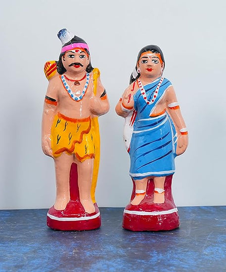 Kuravan-Kurathis Golu dolls For Navrathri Handmade Clay