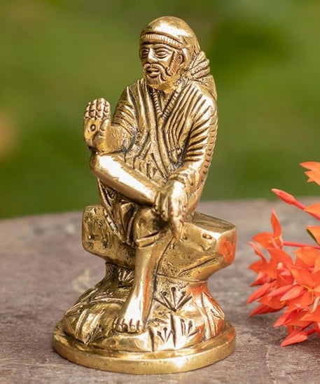 Brass Sai Baba for Pooja Room, Home Decotation and Gifting