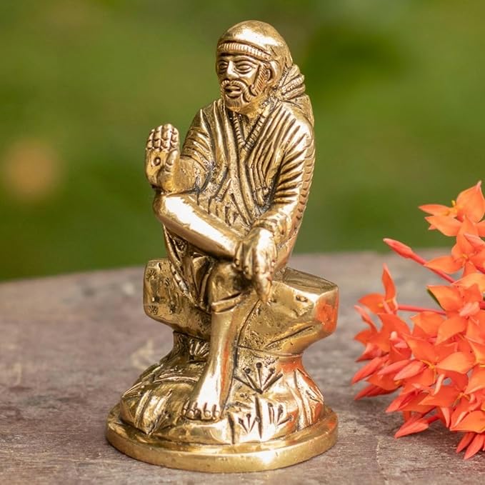 Brass Sai Baba for Pooja Room, Home Decotation and Gifting