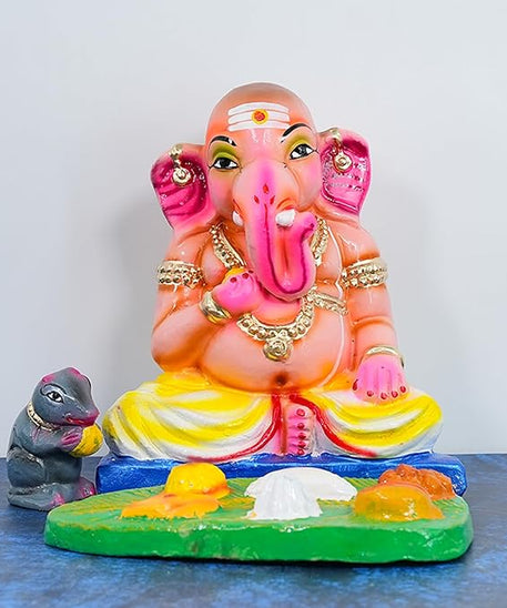Bhojana Ganapati Kolu Bommai handmade Clay for Navarathri