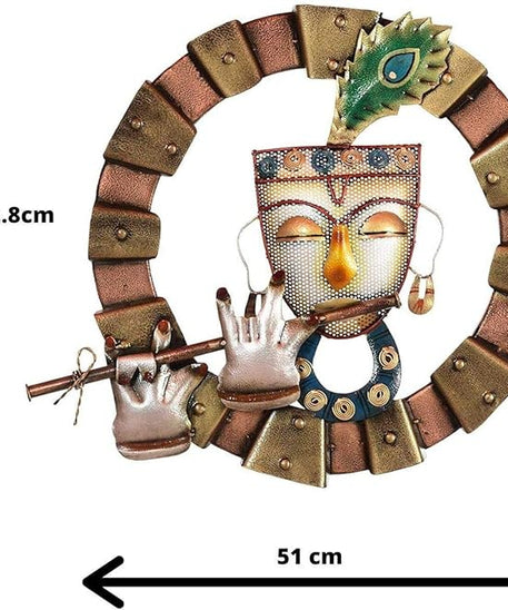 Krishna Playing Flute Wall Hanging Decor