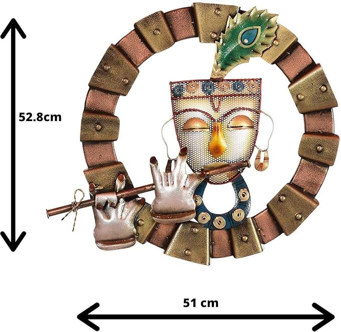 Krishna Playing Flute Wall Hanging Decor