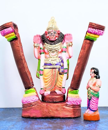 Bhaktha Prahaladha Set Handmade Clay Golu Dolls