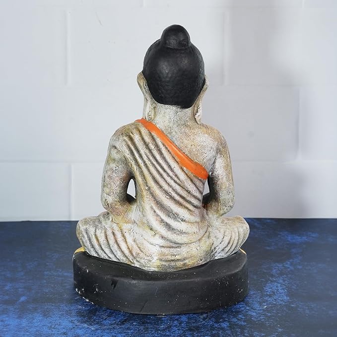 Dhyana Buddha Golu Bommai - 30 cm Handmade Clay Statue