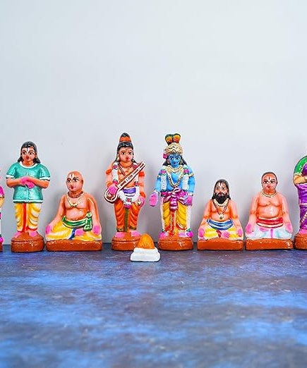 Andal Pirappu Kolu Bommai Handmade Clay For Navrathri