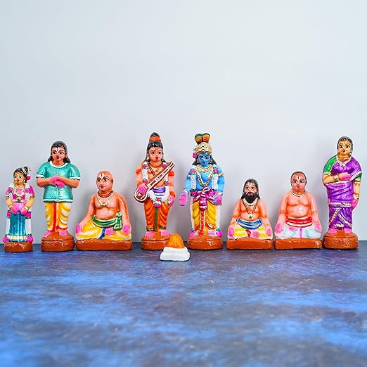 Andal Pirappu Kolu Bommai Handmade Clay For Navrathri