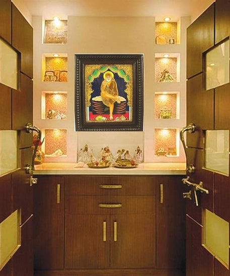 Sai Baba Tanjore Painting with Frame