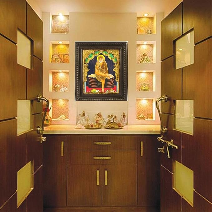 Sai Baba Tanjore Painting with Frame