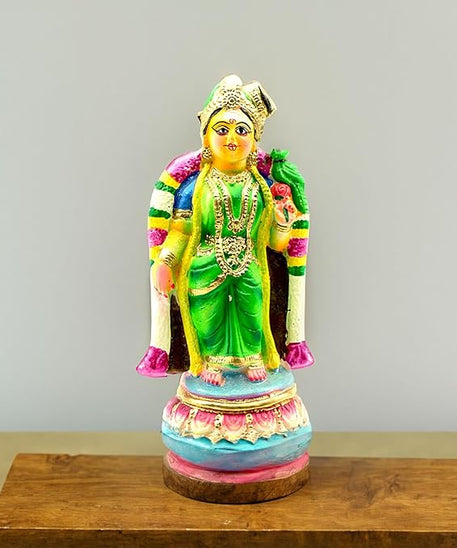 Andal Amman Navarathri Golu Dolls for Durga Pooja, Kolu Bommai/Bommalu for Navaratri/Dussera.(Heaight-9 Inch).