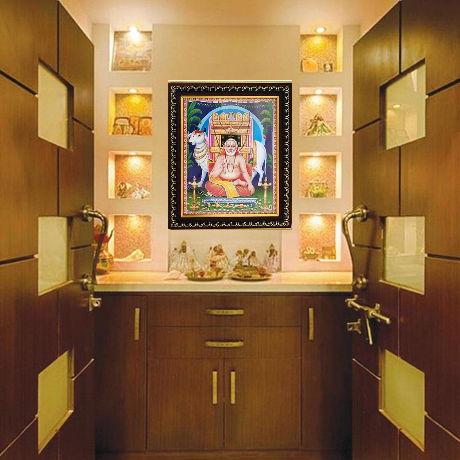 Raghavendra Swamy Photo Frame for Wall Hanging and Pooja Room