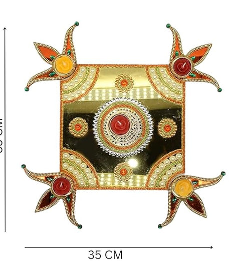 Apple Design Acrylic Rangoli Set Decorations