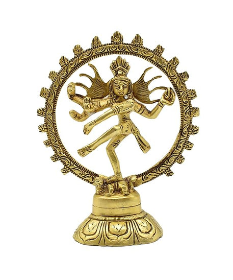 Natraj Statue Brass - Shiva Dancing Nataraja Idol