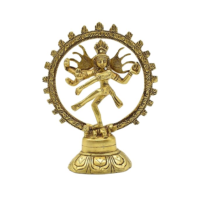 Natraj Statue Brass - Shiva Dancing Nataraja Idol
