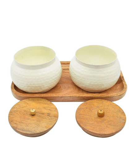 Copper Gift Bowl Set with Lid -Puja N Pujari