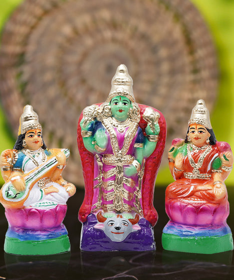 Saraswati Lakshmi Parvati Small Golu Dolls Set