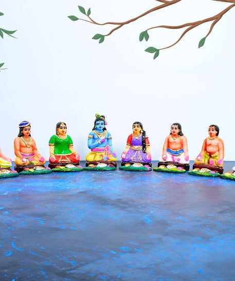 Bhojanam Set Golu Dolls For Dussehra handmade Clay