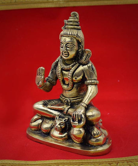 Brass Shiv Murti For Home- 14 cm