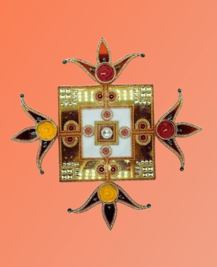 Apple Design Acrylic Rangoli Set Decorations for Floor