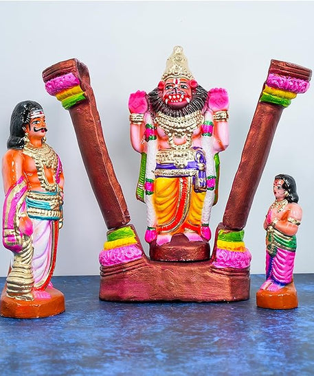 Bhaktha Prahaladha Set Handmade Clay Golu Dolls