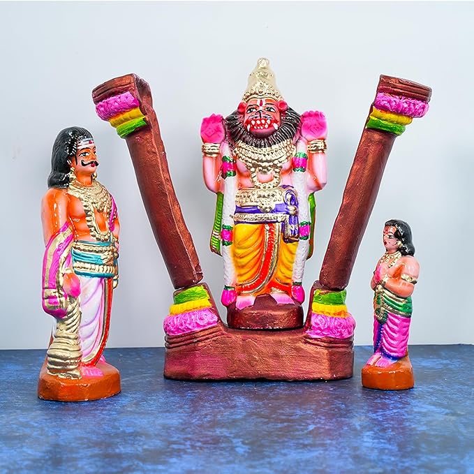 Bhaktha Prahaladha Set Handmade Clay Golu Dolls
