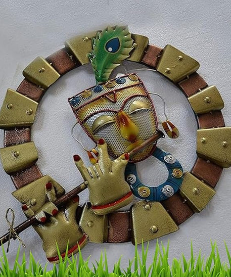 Krishna Playing Flute Wall Hanging Decor
