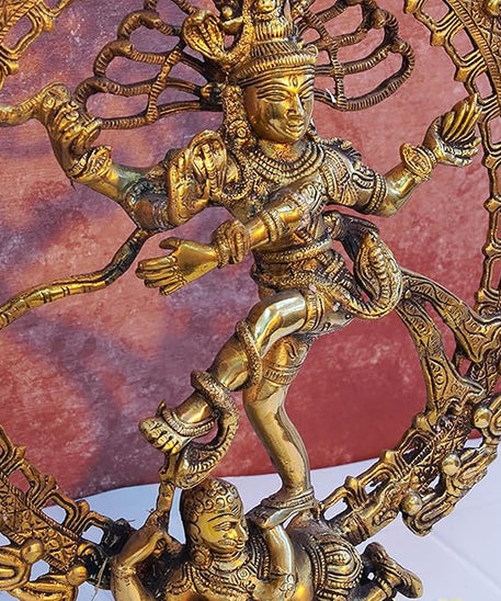 Brass Nataraja Dancing Shiva Statue -The Divine Dance of Shiva