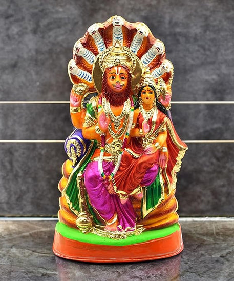 Lakshmi Narasimha Swamy Clay Golu Dolls Kolu Bommai for Navaratri
