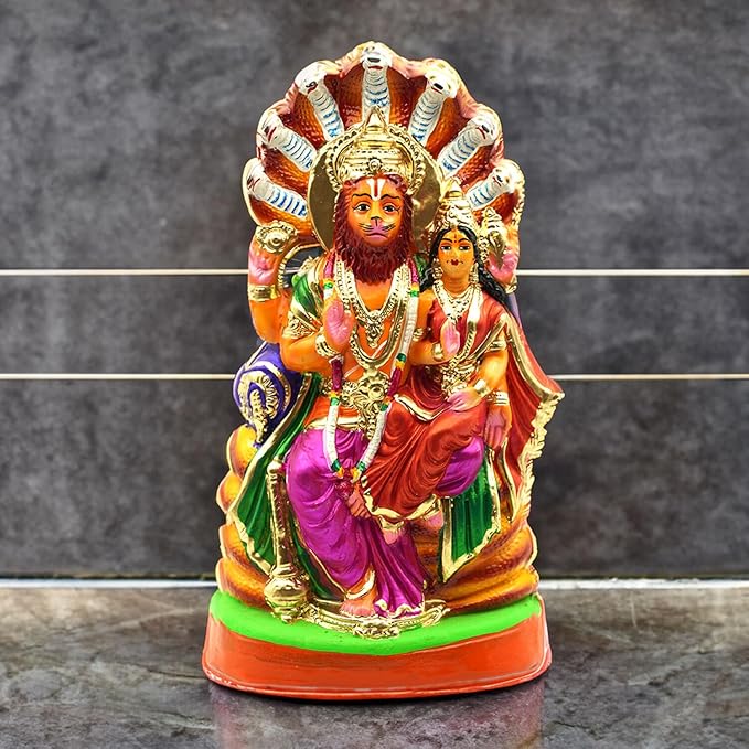 Lakshmi Narasimha Swamy Clay Golu Dolls Kolu Bommai for Navaratri