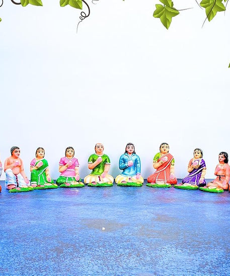 Bhojanam Set Golu Dolls For Dussehra handmade Clay