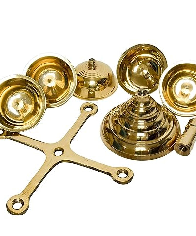 Brass Aarti Diya Stand for Pooja Room