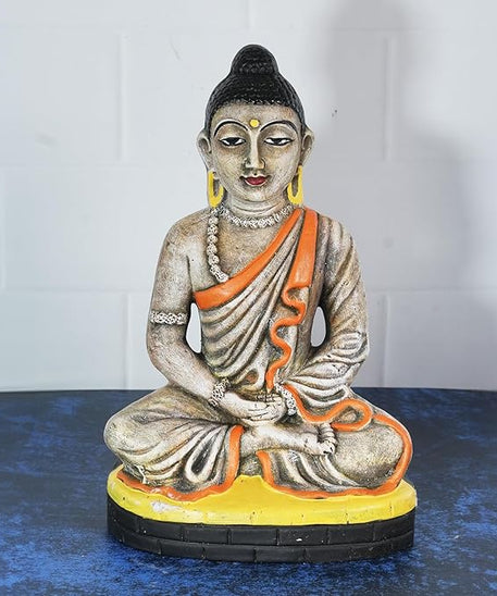 Dhyana Buddha Golu Bommai - 30 cm Handmade Clay Statue