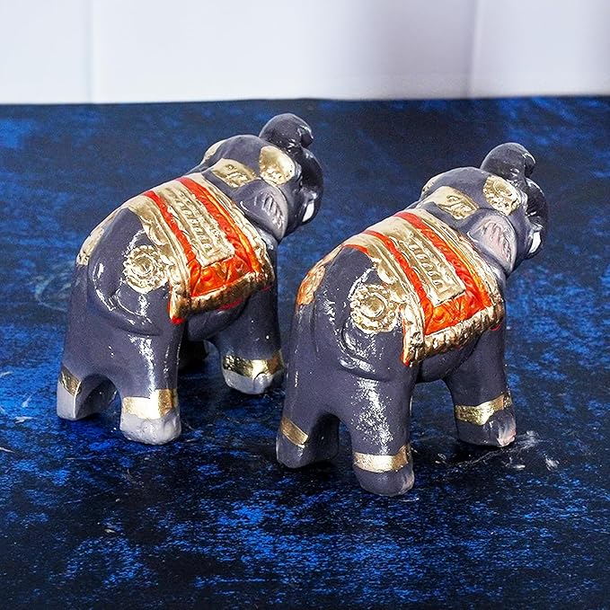 Elephant Golu Bommai in Black Color For Navrathri