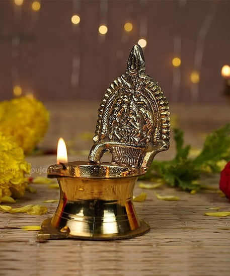 Kamakshi Devi Brass Oil Deepam