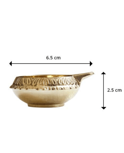 Brass Kuber Deepak Diya Oil Lamp - Puja N Pujari