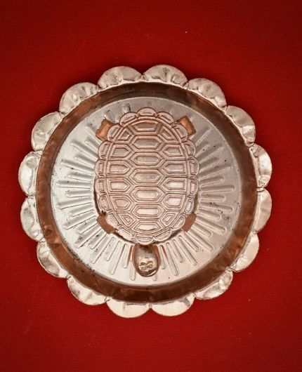 Fengshui Copper Plate Turtle Vastu for Good Luck- Puja N Pujari