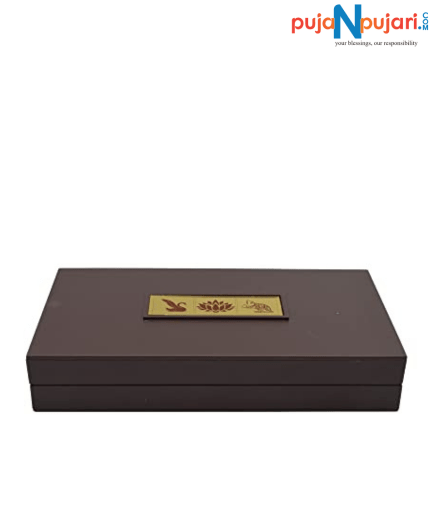 Lakshmi Ganesh Saraswati Frame with Charan Paduka