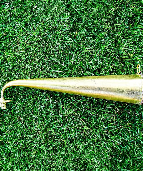 Brass Gaumukhi Shringi for Abhishek Small ( 23 CMS )