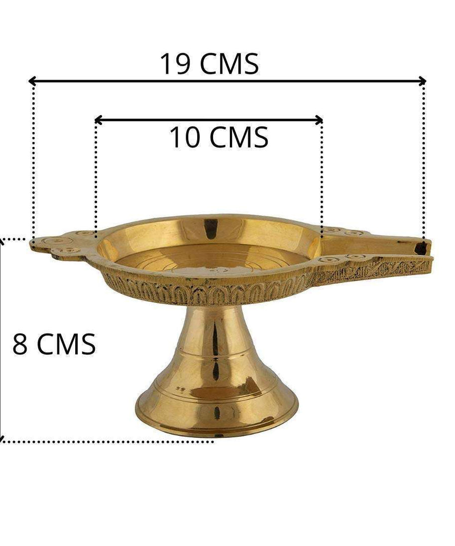 Brass Abhishekam Stand Patra Plate