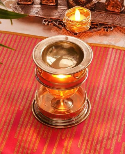 Aromatherapy Oil Diya Lamp Diffuser with Accessories