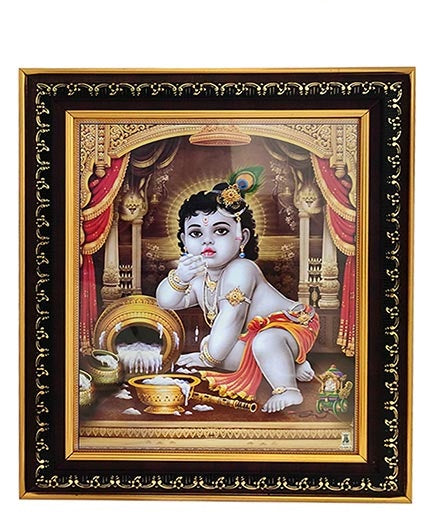 Bal Gopal Krishna with Makhan Photo Frame